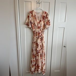 NWT Baltic Born Cream Uma Velvet Maxi Dress